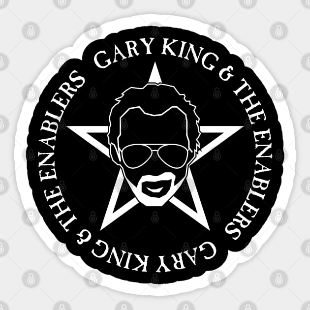 Gary King and The Enablers Sticker by ZombieMedia